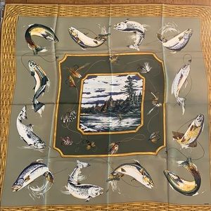 Wathne Fly Fishing Silk Scarf